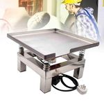 SKIHOT Stainless Steel Mini Vibration Table,Concrete Vibrating Table,3000-3600 Times/Minute,For Remove Bubbles,Shake The Precipitate,Shake The Wet Powder,35 * 35cm-220V