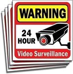 Video Security Surveillance Sticker Decals Sign for Home/Bus