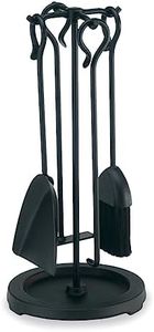 Pilgrim Home and Hearth 18019 Compact Fireplace Tool Set, 18" H/13 lb., Matte Black