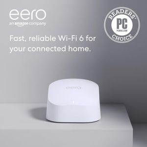 Amazon eero 6 Mesh Wi-Fi Router – Dual-Band Wireless Coverage
