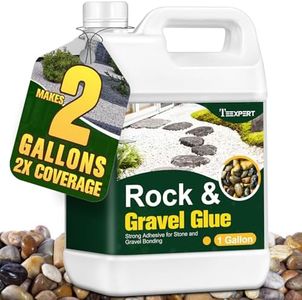 Teexpert 1 Gallon Rock Glue for Landscaping – Strong Pea Gravel Glue & Stone Glue Mulch Glue for Rock Adhesive Binder Sticky Rock Glue for Outdoor Landscape Walkways, Yards, Patios, Driveways