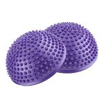 IRIS Fitness Anti-slip Foot Massage Ball Yoga Half Ball, 16 cm/6.5 inch Massage Mat Exercise Balance Pods Spiky Point for Gym Fitness Pilates
