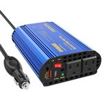 VOLTWORKS Pure Sine Wave 300Watt Car Power Inverter DC 12V to AC 120V with Type-C PD30W and QC3.0 USB and 2 AC Outlets for Smartphone Laptops