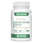 Digestive Enzymes Supplement | Gas & Bloating Relief | Break Down Dairy, Protein, Sugar, & Carbs* | Nutrient & Lactose Absorption, Digestion Support, for Women & Men* | Vegetarian, 60 Capsules