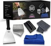 Grillers Choice Griddle Cleaning Kit, Flat Top Grill Set-Cleaning Blocks, Scouring Pads, Cleaning Brush, Scraper. All in One Grill Cleaning Kit (CleaningKitNEW)