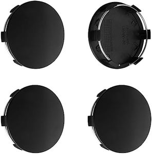 3.25Inch 83MM Wheel Center Caps for Cadillac Chevrolet Chevy GMC Escalade Colorado Tahoe Silverado Sierra 1500 Rim Hub Caps, Pack of 4 (Matte Black, Outer 83MM, Inner 75MM, Easy DIY Installation)