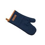 Le Creuset Oven Mitt, 100 Percent cotton, 12.5 in / 31.75 cm long, Dark Blue Denim, 45100327760800