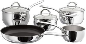Judge Saucepan Set, Stainless Steel Silver, 5 Pieces