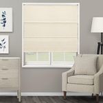 CHICOLOGY Roman Shades for Windows, Roman Window Shades, Roman Shades, Window Treatments, Window Shades for Home, Window Shade, Ridgewood Cream (Privacy & Light Filtering), 33" W X 72" H