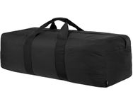 LIROCORA Sport Travel Bag - 197L Large Lugage Bag with Carry Handles on Both Sides - Sport Duffle Bag with 2 zips - Sturdy & Water Resistant - Black