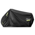 BEEWAY Motorbike Cover, Waterproof Motorcycle Cover Outdoor Indoor for Moped Scooter Motocross - Heavy Duty 420D Oxford Sun Rain UV Dust Protective Covering, XXL 245 x 105 x 125 cm