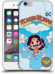 Head Case Designs Officially Licensed Super Friends DC Comics Wonder Woman 1 Toddlers Comic Covers Soft Gel Case Compatible with Apple iPhone 6 / iPhone 6s