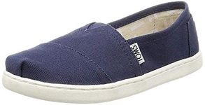 TOMS YOUTH ALPARGATA Navy Canvas UK11.0