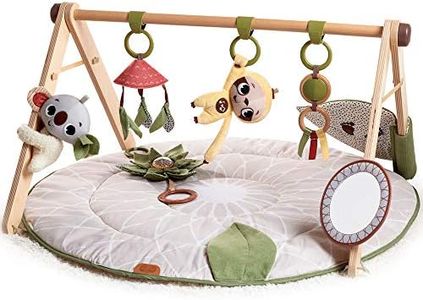 Tiny Love Luxe Developmental Gymini, Stylish Wooden Baby Play Gym with Music, 0+ Months, Baby Play Mat, 20 Activities, Musical Take-Along Toy, Premium Fabrics, 12 Milestone Cards, Boho Chic