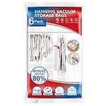 Hanging Vacuum Storage Bags, 6 Pack