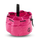 Graintex GB2885 Grab Bag 18 Pockets Drawstring Closure Pink Color Rip-Stop Canvas