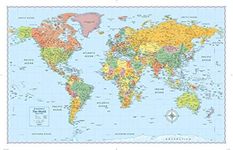 Rand McNally Signature Edition World Wall Map – Laminated Rolled