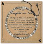 AGOT Daughter in Law Gifts from Mother in Law - Natural Stone Bracelet Gift for Teens Teenager Christmas Day Birthday Present for Future Daughter in Law