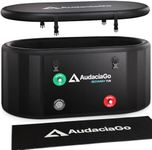 XXL Ice Bath Tub for Athletes, Compatible with Water Chillers, 216-Gallon Inflatable Cold Plunge Tub with Insulated Lid, Thermometer, Water-Absorbent Mat, Portable for Outdoor & Indoor Recovery