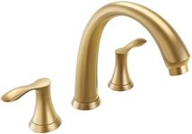 Lava Odoro 2-Handle Widespread Roman Tub Faucet, Bronze Gold Tub Faucet, Brass Roman Bathtub Faucet, Tub Filler, Valve Included, TF405-BB