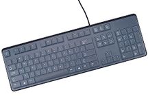 Leze - Ultra Thin Silicone Laptop Keyboard Cover Skin Protector for Dell KB212-B / KB4021 Keyboard - Clear