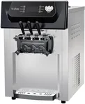 Acekool 2200W 3 Flavor Soft Serve Ice Cream Machine, Commercial Serve Ice Cream Machine, 5.3-7.4 Gal/Hr, with LCD Touch Screen, Automatic Cleaning, High Productivity for Home Snack Bar & Restaurants