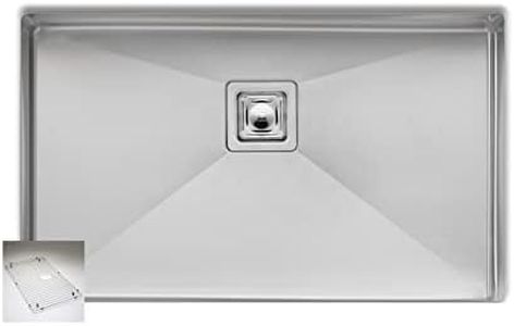 Oliveri Professional Series Single Mega Bowl Undermount Sink, 810mm x 505mm x 225mm
