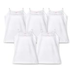 ARIEL Girls Cotton Full Slip (AR-G-SLIPS-P5-White-5-6 Years_White_5-6 Years)