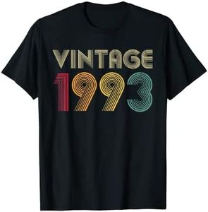 Vintage 1993 27th Birthday Gift 27 Years Old Men Women Retro T-Shirt