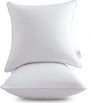 Oubonun 24 x 24 Pillow Inserts (Set of 2) - Throw Pillow Inserts with 100% Cotton Cover - 24 Inch Square Interior Sofa Pillow Inserts - Decorative Pillow Insert Pair - White Couch Pillow