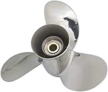 YOUNG PROPS 13 1/2 x 15 Stainless Steel Outboard Boat Propeller for Yamaha Engines 50 70 75 80 90 100 115 125 130HP 13.5 x 15 Prop 15 Tooth RH