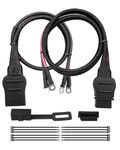 2 Pin Truck and Plow Side Battery Cable Fit for Western Fisher Snow Plow Replace 21294 61169 8274, Power Cable Wire Harness with Dust Cover