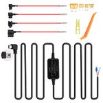 Dash Cam Hardwire Kit Dash Cam Mirror Hard Wire Power Cord 12V-24V to 5V Mini USB Hard Wire Kit Compatible with WOLFBOX G840S,Garmin, AZDOME,CHORTAU,Jansite,ThiEYE,PORMIDO,Zhiroad,Pyle,Ssontong