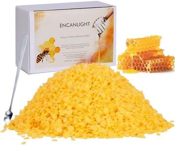 ENCANLIGHT Beeswax Pellets, Pure Bees Wax Pellets Melts - Food Grade & Triple Filtered for Skin Care, Lotions, Candle Making, Lip Balm, Body Creams and Soap Making