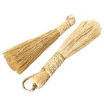 Omtatva Sacred Pooja Broom Banana Stem Fiber | Eco-Friendly Broom Stick for Dusting & Cleaning Home Mandir & Puja Room | Pack of 2 Small Brooms - 9 inch | Puja Essentials for Home