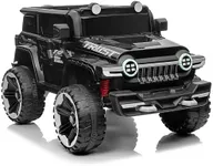 Ride on Truck Car for Kids Ages 3-6, 12V Electric Toy Car with 7AH Battery, Powerful Motors, 2.4G Remote Control, Metal Suspension, Black