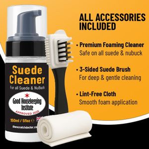 Suede Nubuck Cleaner Foam, 150ml – Shoe Care Cleaning Solution