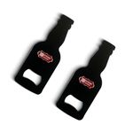 Kitchen Expert - Steel Bottle Opener | Matte Black | Set of 2 | Fancy Bar Tool