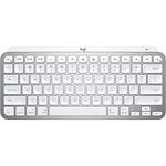 Logitech MX Keys Mini for Mac Minimalist Wireless Illuminated Keyboard, Compact, Bluetooth, Backlit Keys, USB-C, Tactile Typing, Compatible with Apple macOS, iPAd OS, Metal Build-Pale Grey