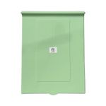 TAXAN Plastic Indian Toilet Seat Cover with Non Soft Close Mechanism - Square Commode Seat Cover – with Sleek Design & Easy Installation with Installation Kit (56cm x 12cm, Green)