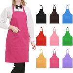 HMILYDYK Kitchen Apron Chef Apron Professional Waterproof Cooking Apron with 2 Pockets Women Men Kitchen Bib Aprons Baking Apron Unisex for Home Grill Gardening Restaurant BBQ Coffee House