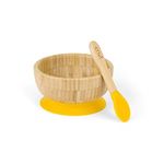 Envi Organic Bamboo Baby Bowl with Silicone Spoon & Plate Set - Safe Baby Food Bowl with Stylish Feeding Solution - Ideal for Nurturing Healthy Eating Habits - Improve Mealtime with Safety