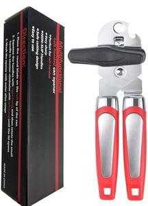 KYDLLF Left Handed Can Opener and Bottle Openers, Lefty Kitchen Tools Utensils for Left Hand People/Adults(Red)