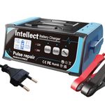 STHIRA® Battery Charger 12V/24V Intelligent Car Battery Charger Battery Repair Charger Plug and Go Battery Charger LCD Multifunctional Car Battery Charger Portable Battery Charger