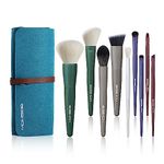 Makeup Brushes, EIGSHOW 5 Color Essential Kabuki Makeup Brush Set with Extra-soft Synthetic Fibers for Powder Blush Concealers Contouring Highlighting