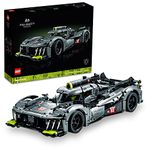 LEGO Technic Peugeot 9X8 24H Le Mans Hybrid Hypercar 42156 Collectible Race Car Building Kit for Adults and Teens, 1:10 Scale Racing Car Model, Gift for Motorsport Fans