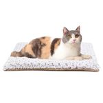 Petace Self Heating Cat Bed Mat 60 x 45 cm, Dual-sided Self-warming Pet Pad, Cordless Heated Cat Blanket, Small Dogs Heating Mat