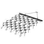 VEVOR Drag Harrow, 4'x5.6' Heavy-Duty Chain Harrow with 69 Teeth, ATV UTV Tractor Attachments Field Drag Mat for Sod Prepping, Seeding Lawns, Landscape Leveling, Harrow Rake for Gravel Driveway Yard