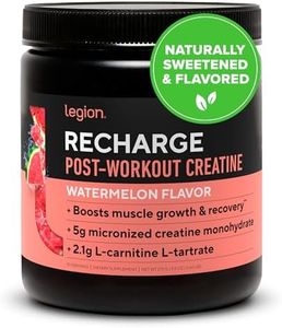 LEGION Recharge Post Workout Supplement - All Natural Muscle Builder & Recovery Drink with Micronized Creatine Monohydrate. Naturally Sweetened & Flavored, Safe & Healthy (Watermelon, 30 Serve)