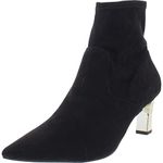 Alfani Womens Bambey Faux Suede Heels Ankle Boots Black 8 Medium (B,M), Black, 6 UK